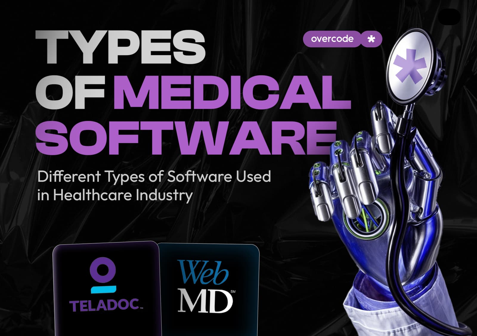 5 different types of software used in Healthcare industry
